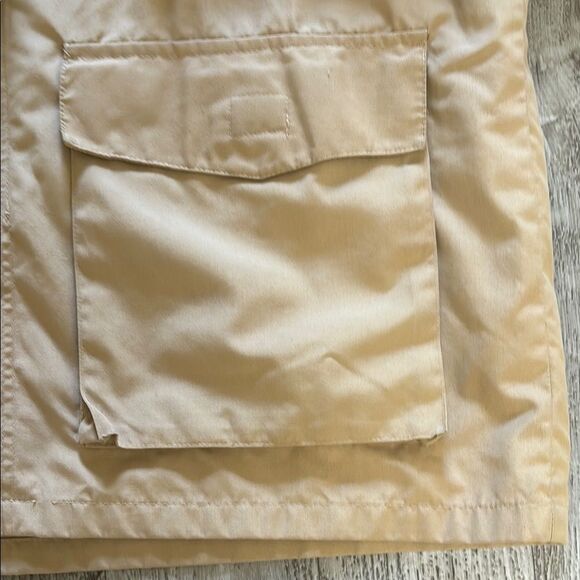 Vintage 1970’s SKOR Tan and Blue Hooded Jacket L - Picture 8 of 9